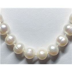 188) STERLING SILVER PEARL NECKLACE