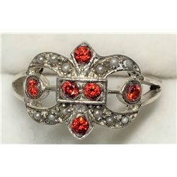 190) STERLING SILVER CUBIC ZIRCONIA RING
