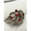 Image 2 : 190) STERLING SILVER CUBIC ZIRCONIA RING