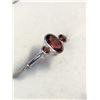 Image 2 : 197) STERLING SILVER 3 GARNET RING