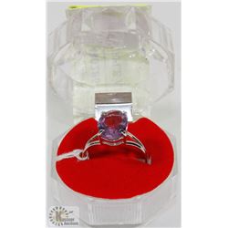 #6-GENUINE PURPLE AMETHYST RING