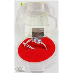 #46-BLUE TOPAZ GEMSTONE RING