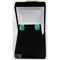 #25-GENUINE EMERALD GEMSTONE EARRINGS