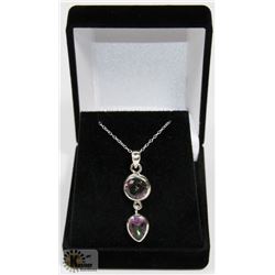 #19-MYSTIC TOPAZ  GEMSTONE PENDANT & NECKLACE