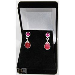 #5-GENUINE RED RUBY EARRING
