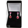 #5-GENUINE RED RUBY EARRING