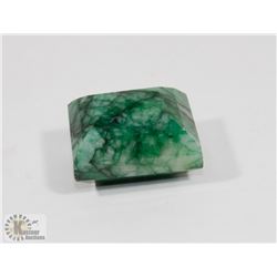 #26-GENUINE GREEN EMERALD GEMSTONE  587CT