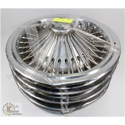 VINTAGE 17" HUBCAPS