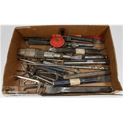 FLAT OF CHISELS, ALLAN KEYS, DRILL BITS AND MORE