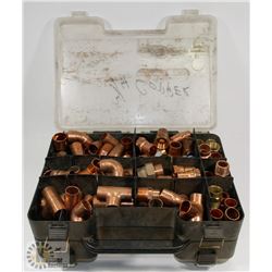 DBL-SIDED ACCESS BIN W/ COPPER AND BRASS FITTINGS