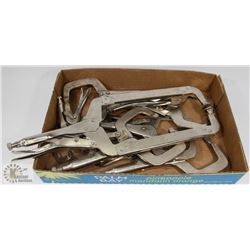 FLAT OF SHEET METAL CLAMPS
