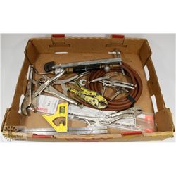 ESTATE FLAT OF TOOLS ICL VISE GRIPS, TORCH,