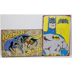 LOT OF TWO NEW! 12" X 8" METAL SIGNS