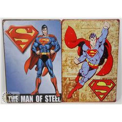 LOT OF TWO NEW! 12" X 8" METAL SIGNS