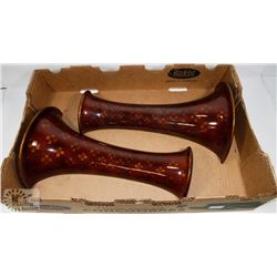 SET OF 2 BOMBAY COMPANY WALL VASES