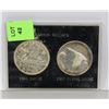 Image 1 : 1966 CANADIAN CANOE AND 1967 FLYING GOOSE $1 COINS