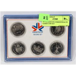 1978 EDMONTON COMMONWEALTH GAMES COIN SET