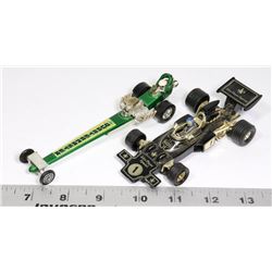 QUARTERMASTER DRAGSTER AND JOHN PLAYER SPECIAL F1