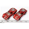 Image 1 : TWO HOT WHEELS HEISSE RADER FERRARI P4 6614
