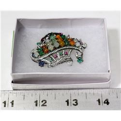 GENUINE JADE HEIRLOOM BROOCH