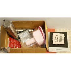 BOX OF HOUSEHOLD MISC.
