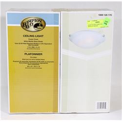 HAMPTON BAY LIGHT FIXTURE, SINGLE 8" ROUND