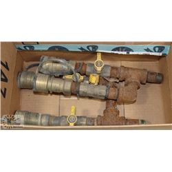 SET OF 4, 3/4" NATURAL GAS QUICK CONNECTS WITH