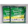 Image 1 : LOT OF 2 NEW 9FT X 12FT TARPS