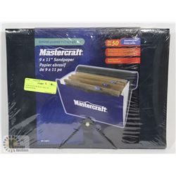 NEW MASTERCRAFT 9X11 IN. SANDPAPER,