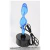 Image 1 : LUMISOURCE SCULPTURED ELECTRA BLUE PLASMA LAMP.