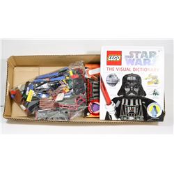 BAG OF LEGO BLOCKS AND 3 STAR WARS LEGO
