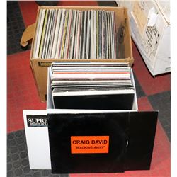 2 BOXES OF DJ SINGLE RECORDS
