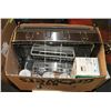Image 1 : BOX OF HOUSEHOLD INCL DISH DRYING RACK, CUPS AND