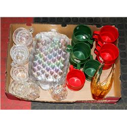 IRIDESCENT SANDWICH & TEA SERVING SETS AND