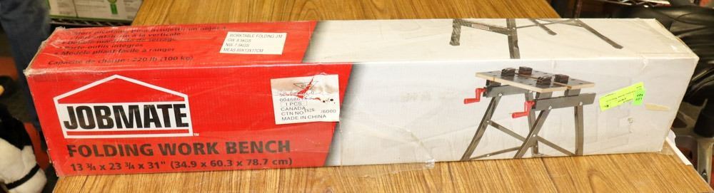 NEW JOBMATE FOLDING WORK BENCH IN BOX.