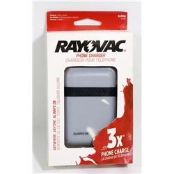 NEW RAYOVAC 6000 MAH POWER BANK