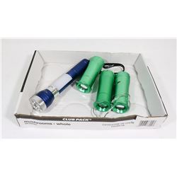 LOT OF EDDIE BAUER ALUMINUM FLASHLIGHTS