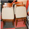 Image 1 : SET OF 4 FOLDING WOOD CHAIRS