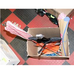 BOX OF VARIOUS CAMPING GEAR + OUTDOOR
