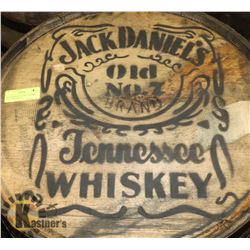 JACK DANIELS OLD NO. 7 BARREL, FULL LOGO, USED
