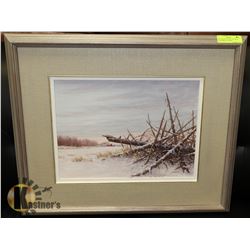 OIL PAINTING TITLED "GLOW OF THE MORNING" ARTIST