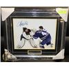 Image 1 : PROFESSIONALLY FRAMED GOALIE FIGHT 11 X 14 SIGNED