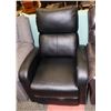 Image 1 : BLACK LEATHERETTE RECLINING CHAIR