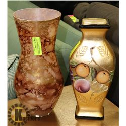 PAIR OF LARGE CERAMIC DÉCO VASES. HOME DÉCOR