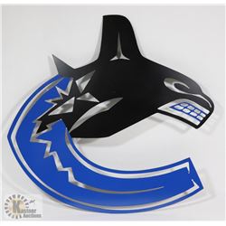 METAL VANCOUVER CANUCKS CUTOUT 18"