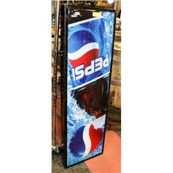 LIGHT UP PEPSI SIGN, 15"X48"