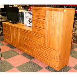 PALLISER ARMOIRE (36"X18"X55") W/ DRESSER