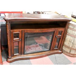 ESTATE WOOD TONE FIREPLACE UNIT WITH INSERT