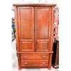Image 1 : SOLID WOOD TV ARMOIRE, 44"X22"X77".