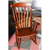 Image 1 : SOLID WOOD ROCKING CHAIR. FURNITURE